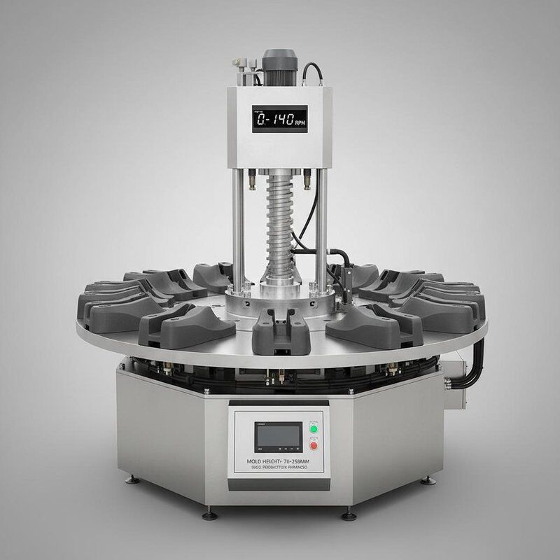 Mold Height 70-260mm Shoe Making Machines Rotary Style with Screw Rotation Speed 0-140rpm Designed to Enhance Shoe Production