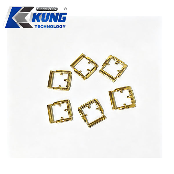 Cat Shape Electroplated Surface Shoe Ornament Buckle with Built-in Positioning Pins
