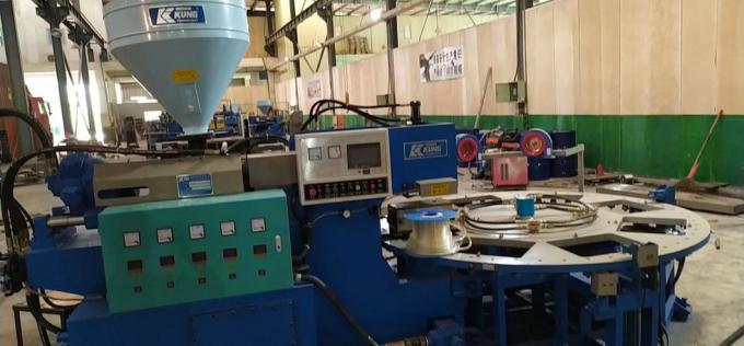 6 ενιαία μηχανή PVC Airblowing χρώματος σταθμών