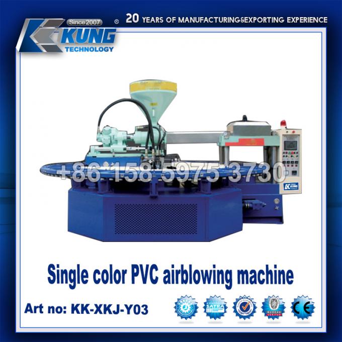 Ενιαία παντόφλα μηχανών PVC Airblowing χρώματος που κατασκευάζει τη μηχανή