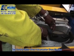 Μηχανή για τα παπούτσια με άμεση βουλκανοποίηση από καουτσούκ δύο πυκνότητας